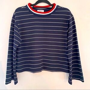 Sam & Lavi by Anthro Navy Striped Sweater